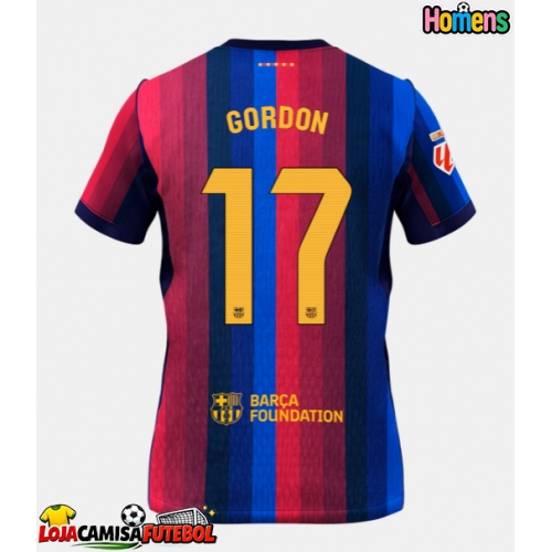Camisa de Futebol Barcelona Anthony Gordon #17 Equipamento Principal 2026-27 Manga Curta